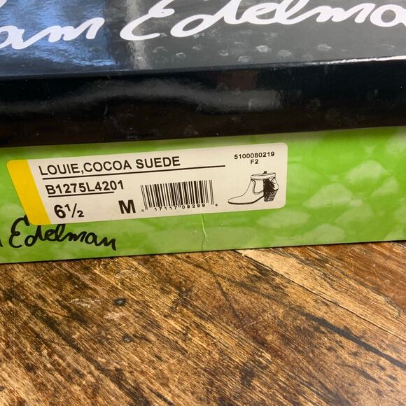 Sam Edelman Cocoa Suede Fringe ankle boots size 6.5 - Picture 10 of 10